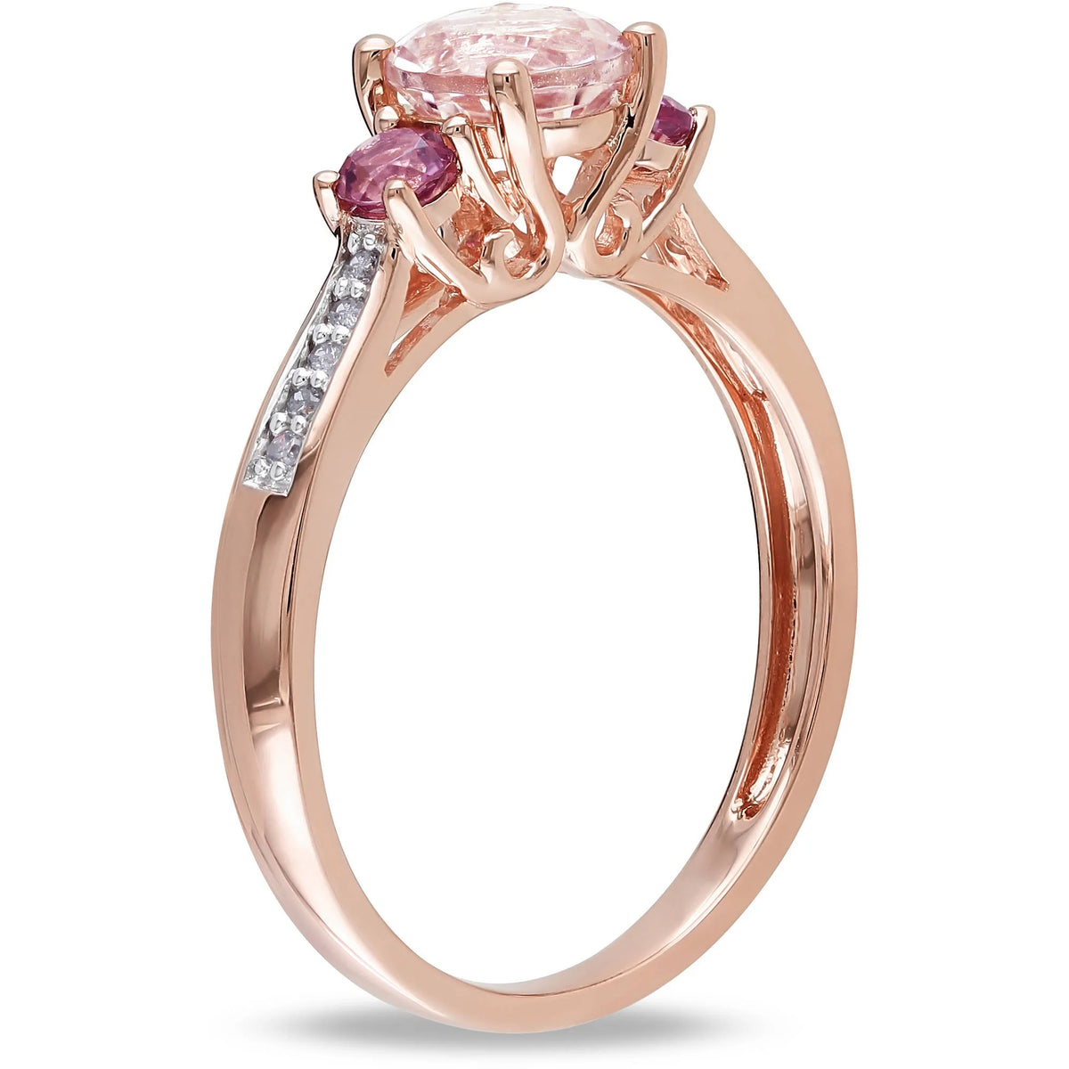 10kt Rose Gold Morganite Engagement Ring Q6809