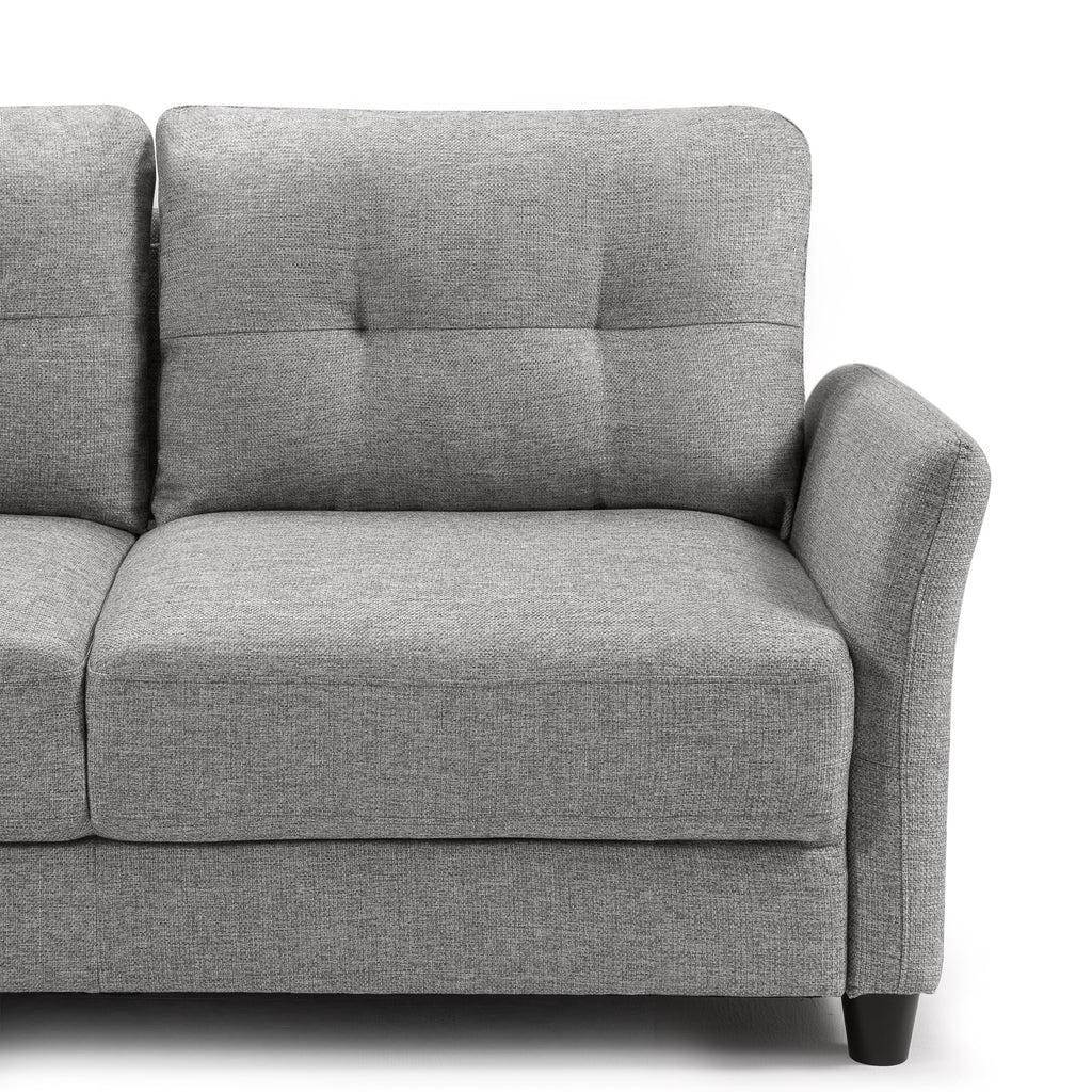 Soft Grey 2-Seater Loveseat R1757