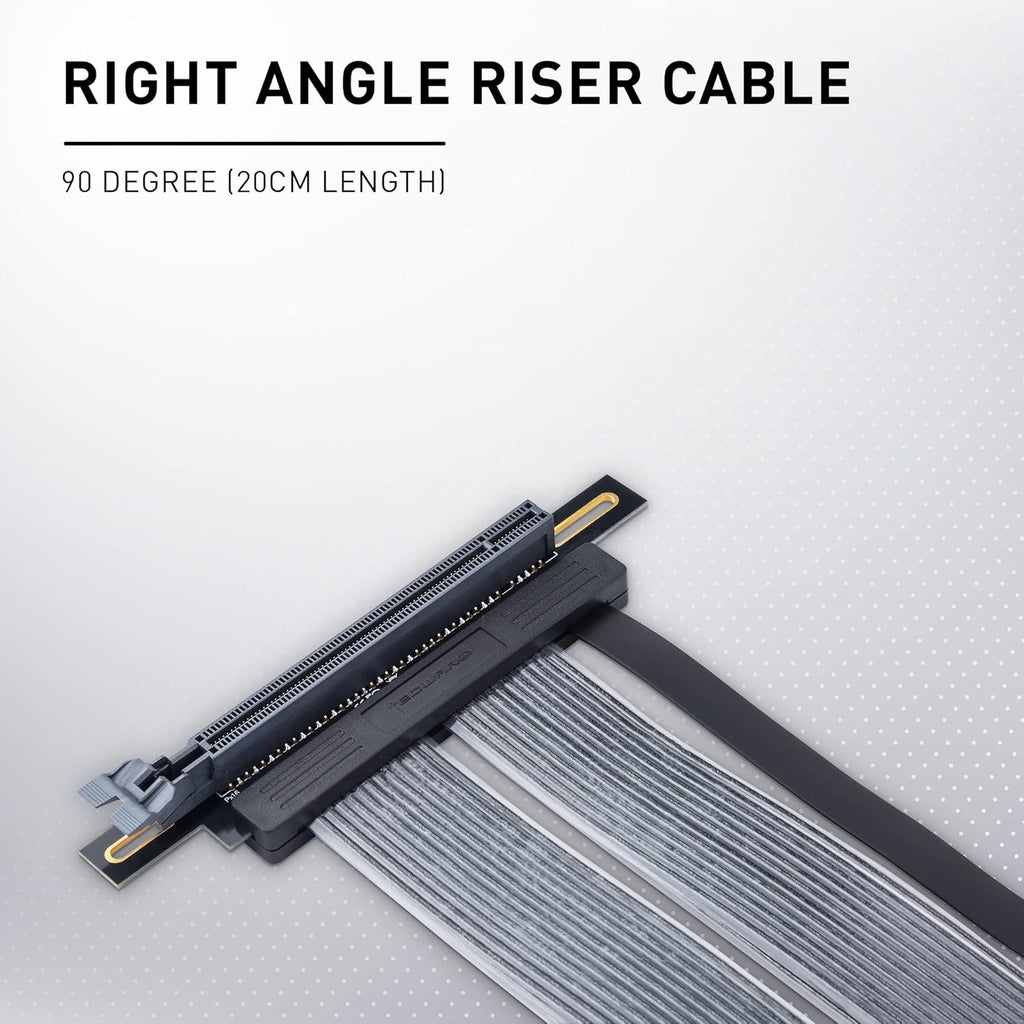 PCIE 4.0 Right Angle Riser Extension Cable B693