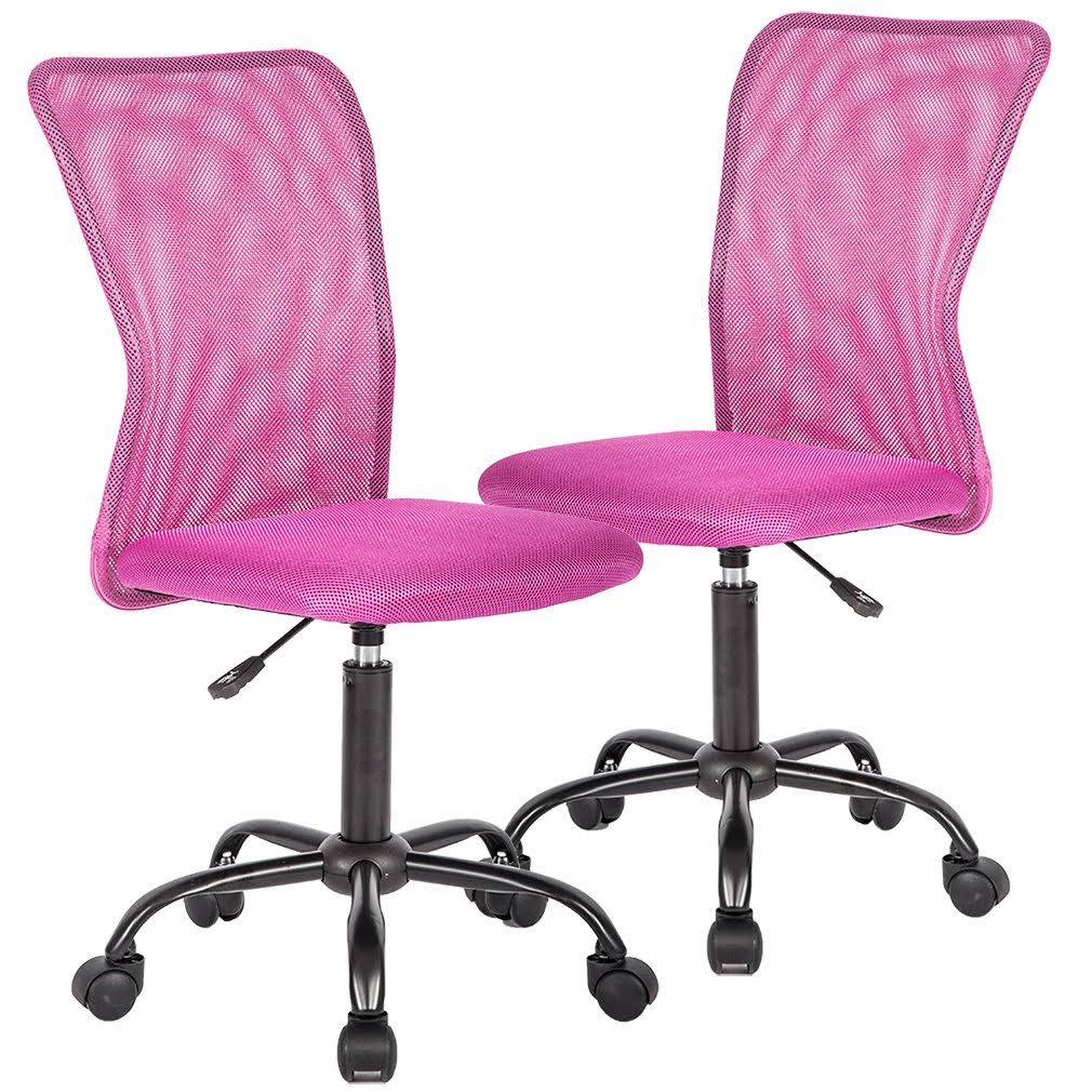 Set of 2 Mid-Back Mesh Ergonomic Swivel Office Chair Y87477