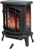 24 inch Portable Electric Wood Stove Fireplace with Flame Effect M333400