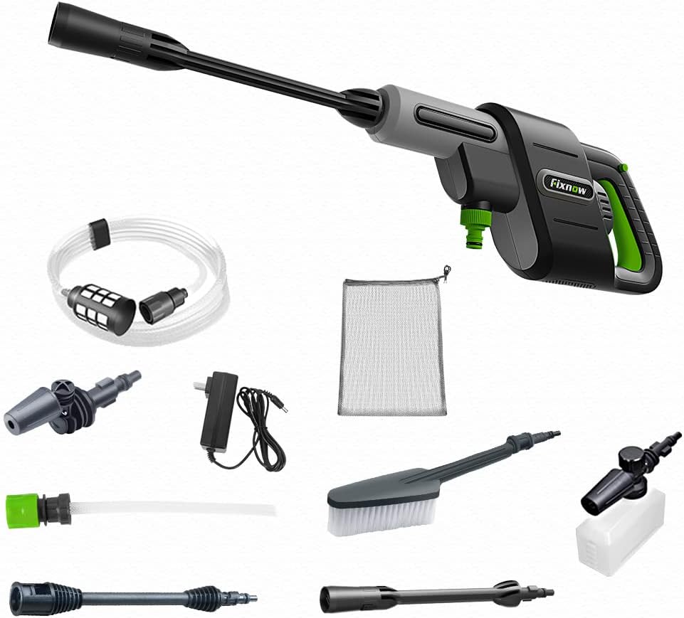 Cordless 24V 600PSI Pressure Washer with 4 Nozzles O3955