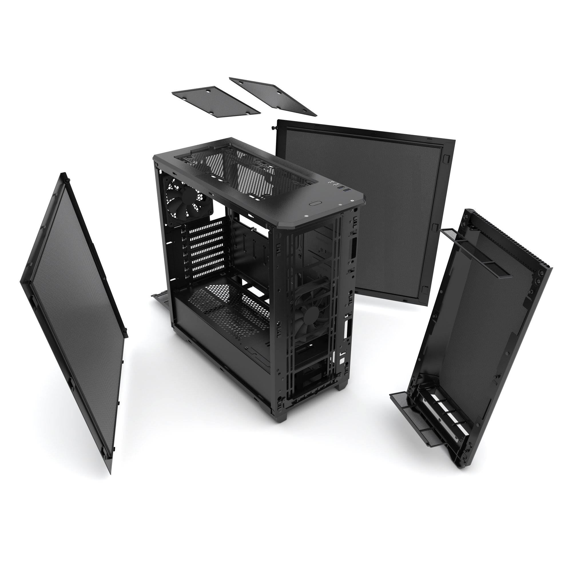 Satin Black Steel ATX Mid Tower Case F5960