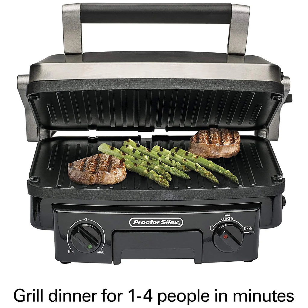 Contact Grill with Reversible Grids X52720
