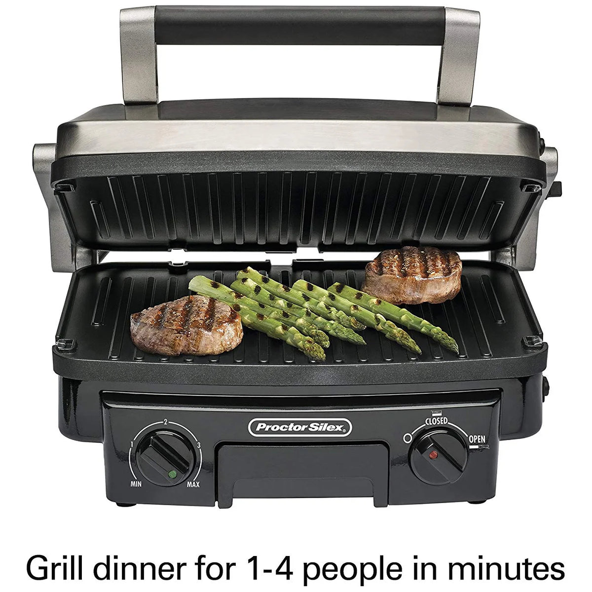 Contact Grill with Reversible Grids X52720