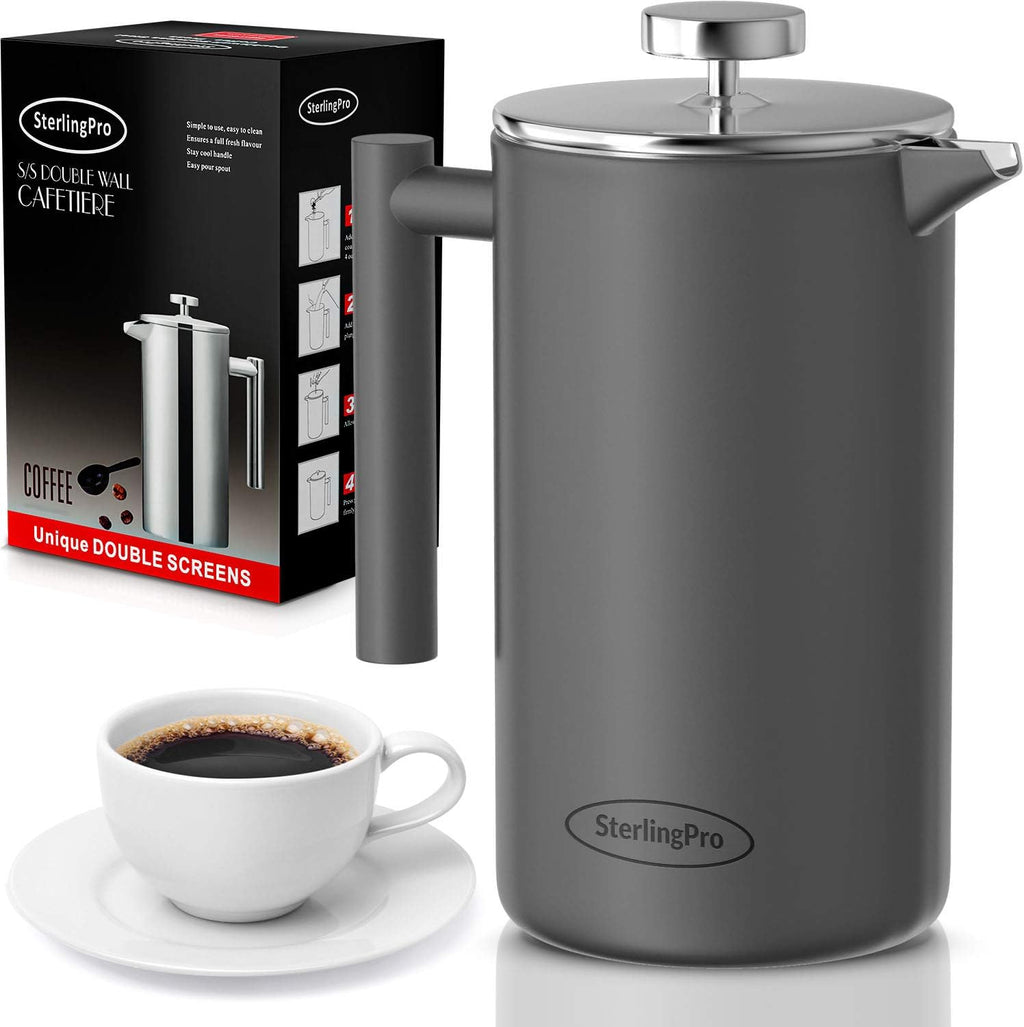 Stainless Steel French Press Coffee Maker 1.75L Pack of 2 K13589
