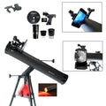 800mm x 80mm Astronomical Reflector Telescope with Smartphone Photo Adapter E2123