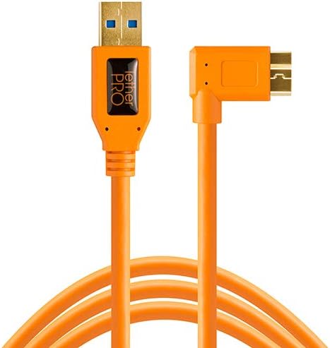USB 3.0 to Micro-B Right Angle Cable, 15' (4.6m), Black S50730
