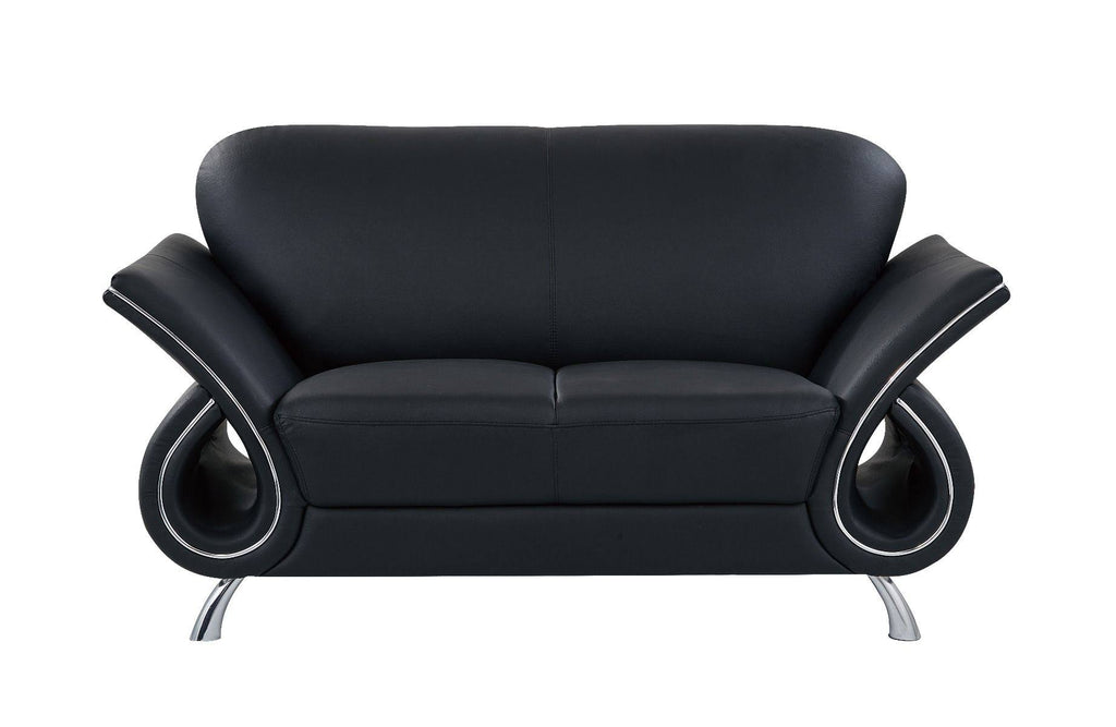 Leather Match Loveseat K293