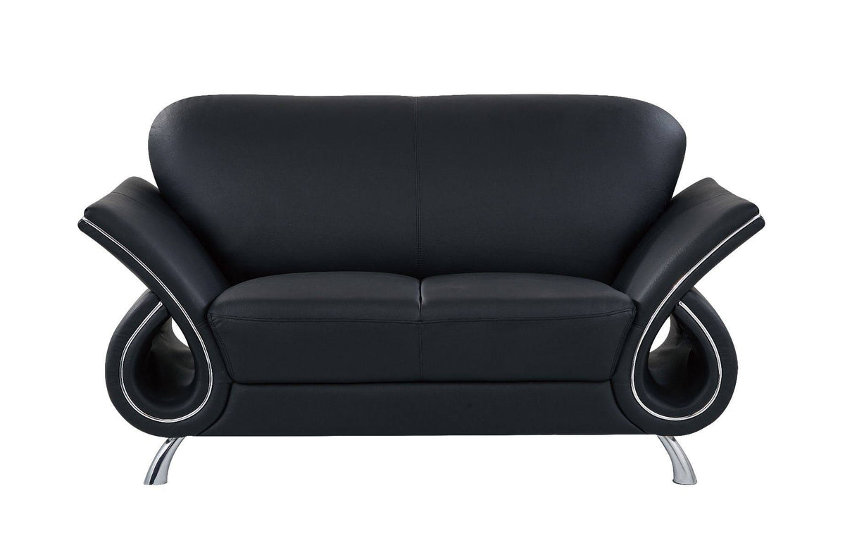 Leather Match Loveseat K293