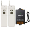 Wireless Remote Switch, 1500M, DC 12V/24V/48V/72V, 40A Relay RF Remote Control Switch, Pack of 2 U919