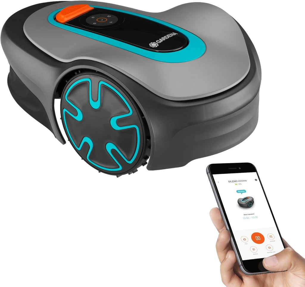 Robotic Lawnmower with Bluetooth App, Grey P8621
