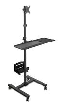 Mobile Cart with Monitor Mount and CPU Holder E15300
