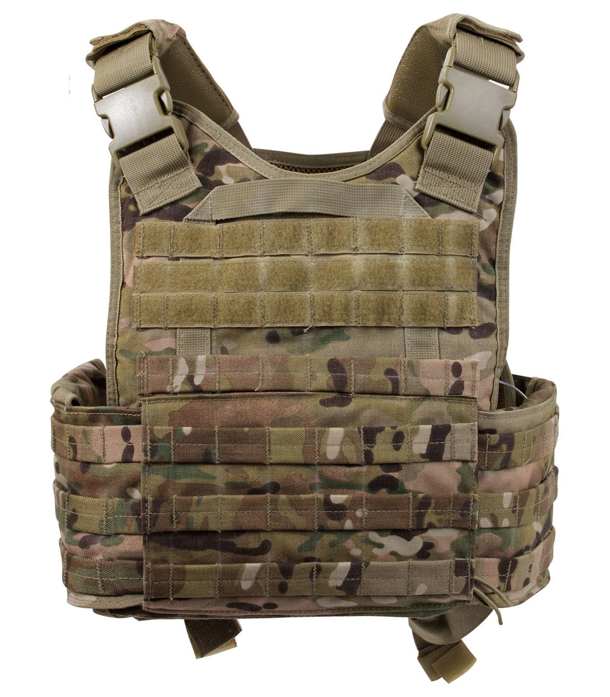 Black Molle Plate Carrier Vest A695