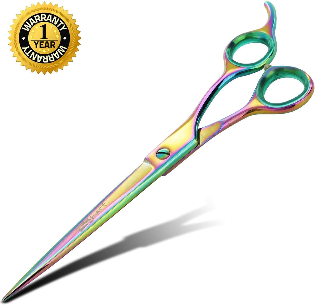8.5 Rainbow Pet Grooming Scissors with Easy Grip Handles, Pack of 2 P703200