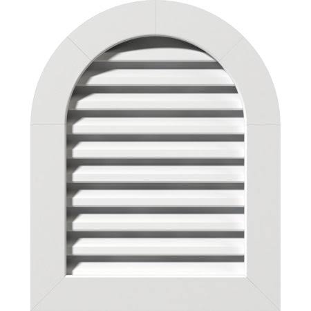 Round Top PVC Gable Vent L34620