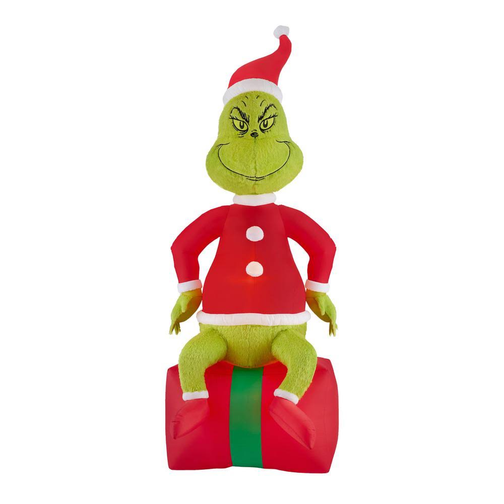 9.5 ft Pre-Lit LED Airblown Grinch Christmas Inflatable S347595