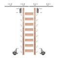 Red Oak Library Ladder Kit with 8 ft. Rail H4668