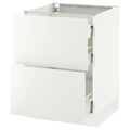 White 2 Fronts 3 Drawers Base Cabinet C253566