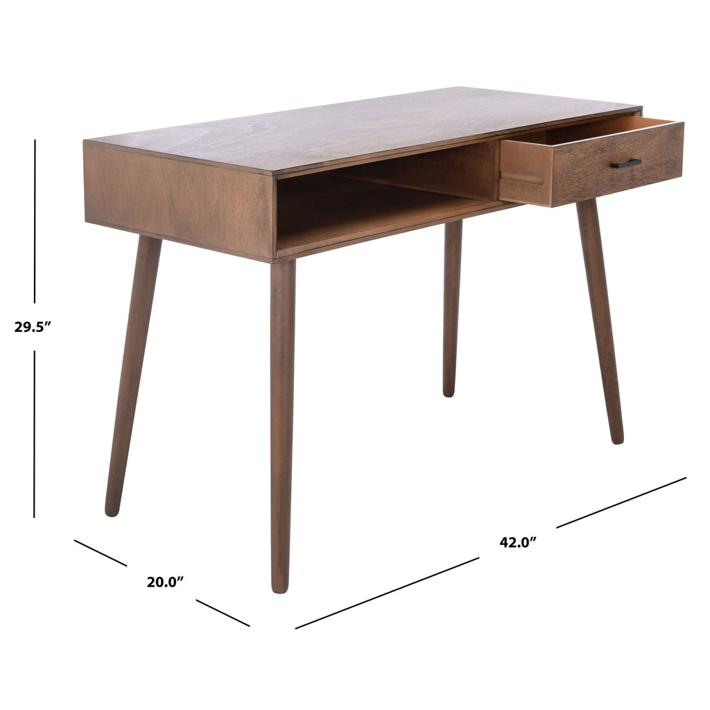 Distressed White 1 Drawer Writing Desk H471041