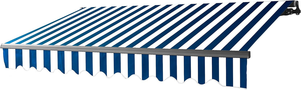 Motorized Retractable Patio Canopy Awning 10 x 8 Feet Gray E6305