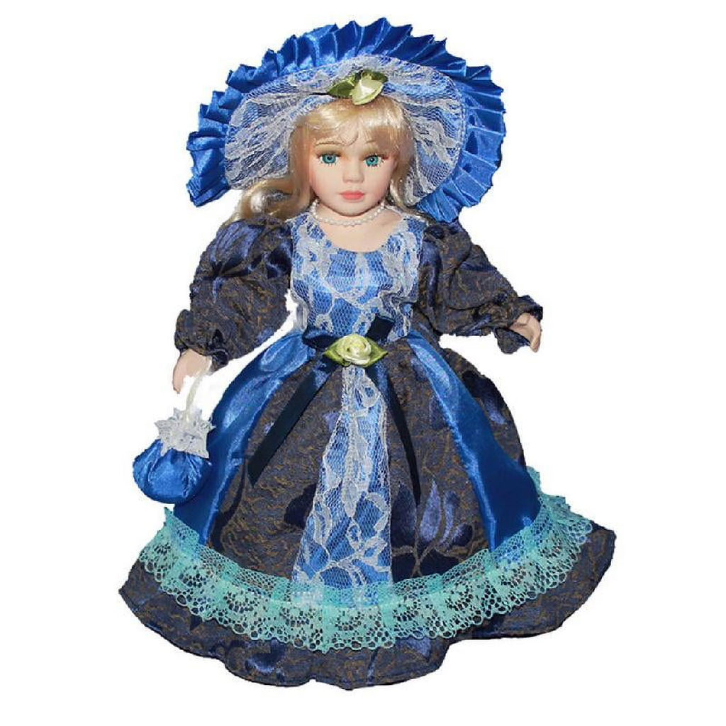 Antique Elegant Porcelain Girl Doll Standing Figurines Handicraft Dolls Z17566
