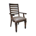 Ladder Back Arm Chairs Brown (Set of 2) U695