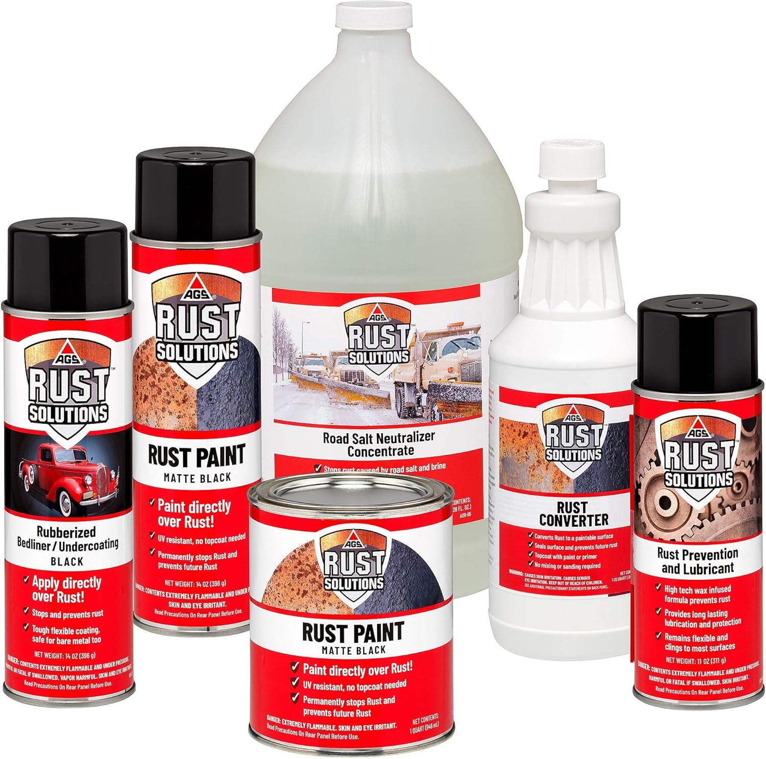 Matte Black Anti-Rust Paint, 1 Gallon U815135