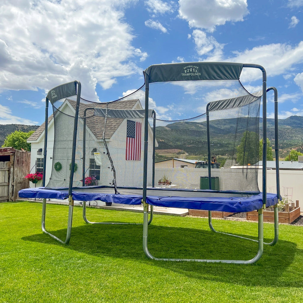 17ft x 10ft Rectangle Trampoline with Enclosure Z30498