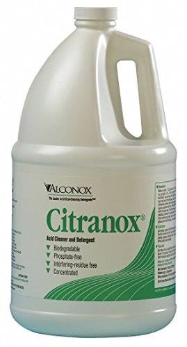 Citranox Liquid Acid Cleaner and Detergent, 1 Gallon Bottle Case of 4 E4154
