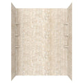 5-Piece Alcove Shower Wall Set in Sand Travertine Q59290