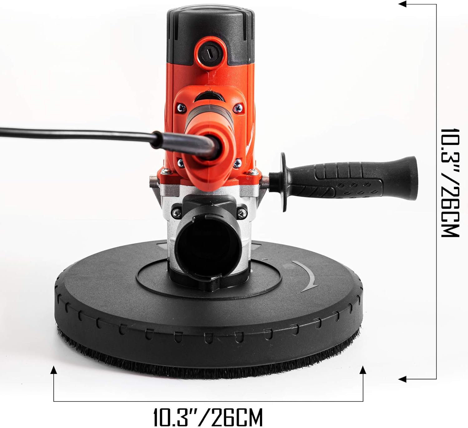 1200W Electric Drywall Sander with Carry Vacuum Bag, 6 pcs Sanding Discs Y18571