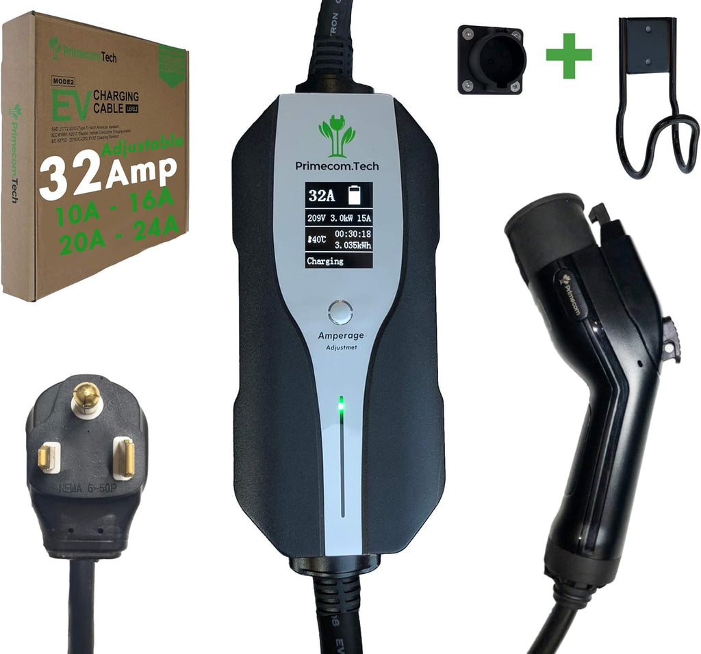 Level 2 Electric Vehicle Charger with 30Ft Cable A93738