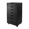 Black 7 Drawer Cabinet O822