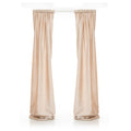 Cream Lined Drapery Panels Set X8074
