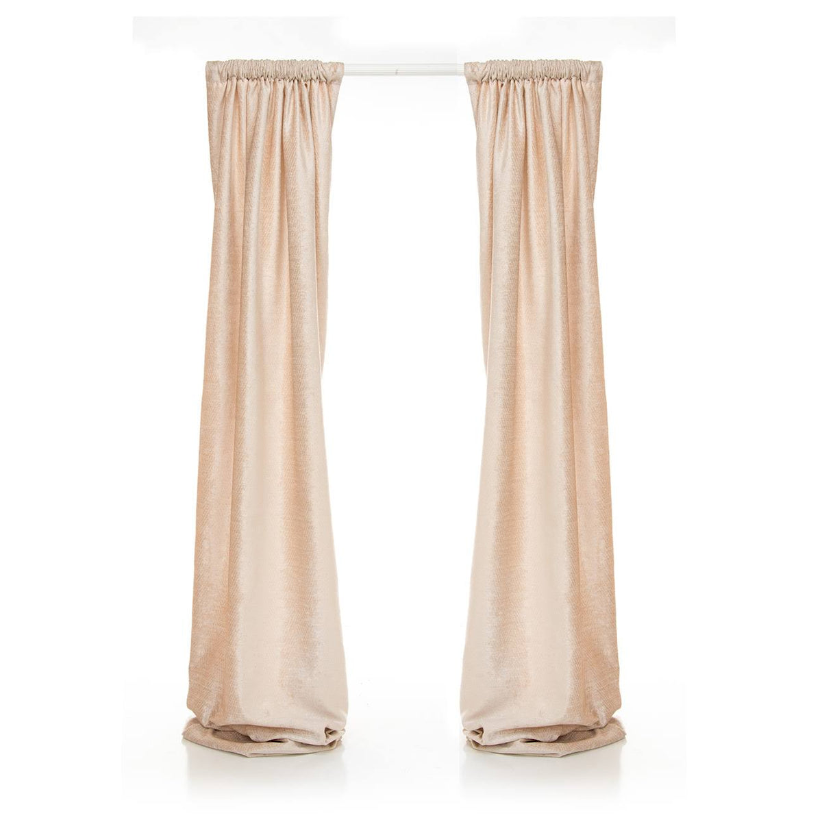 Cream Lined Drapery Panels Set X8074