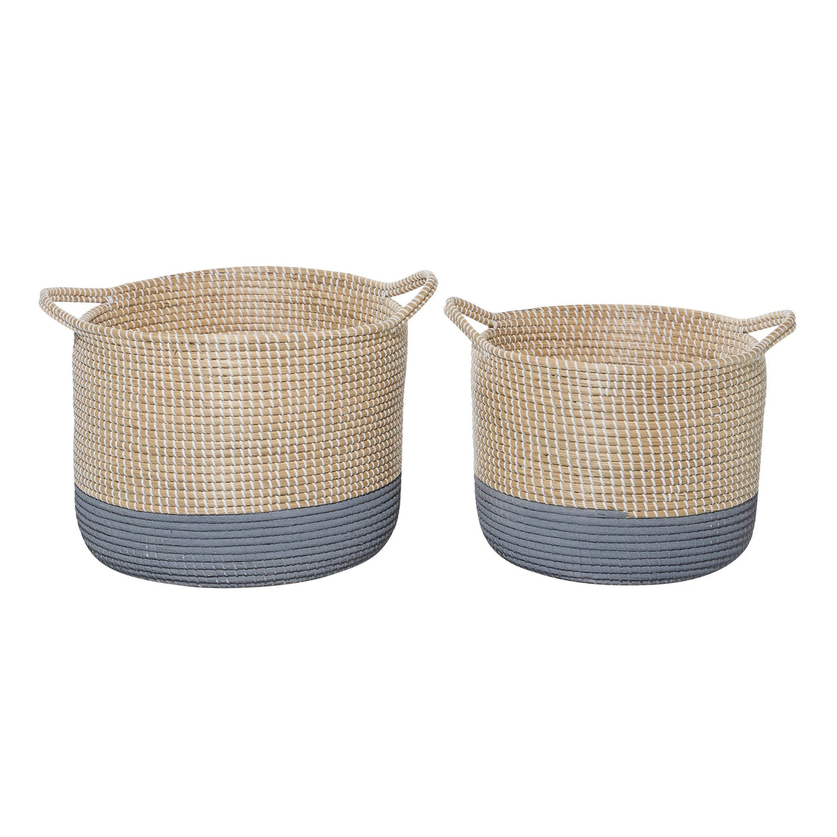 Set of 2 Brown Sea Grass Storage Basket A6617