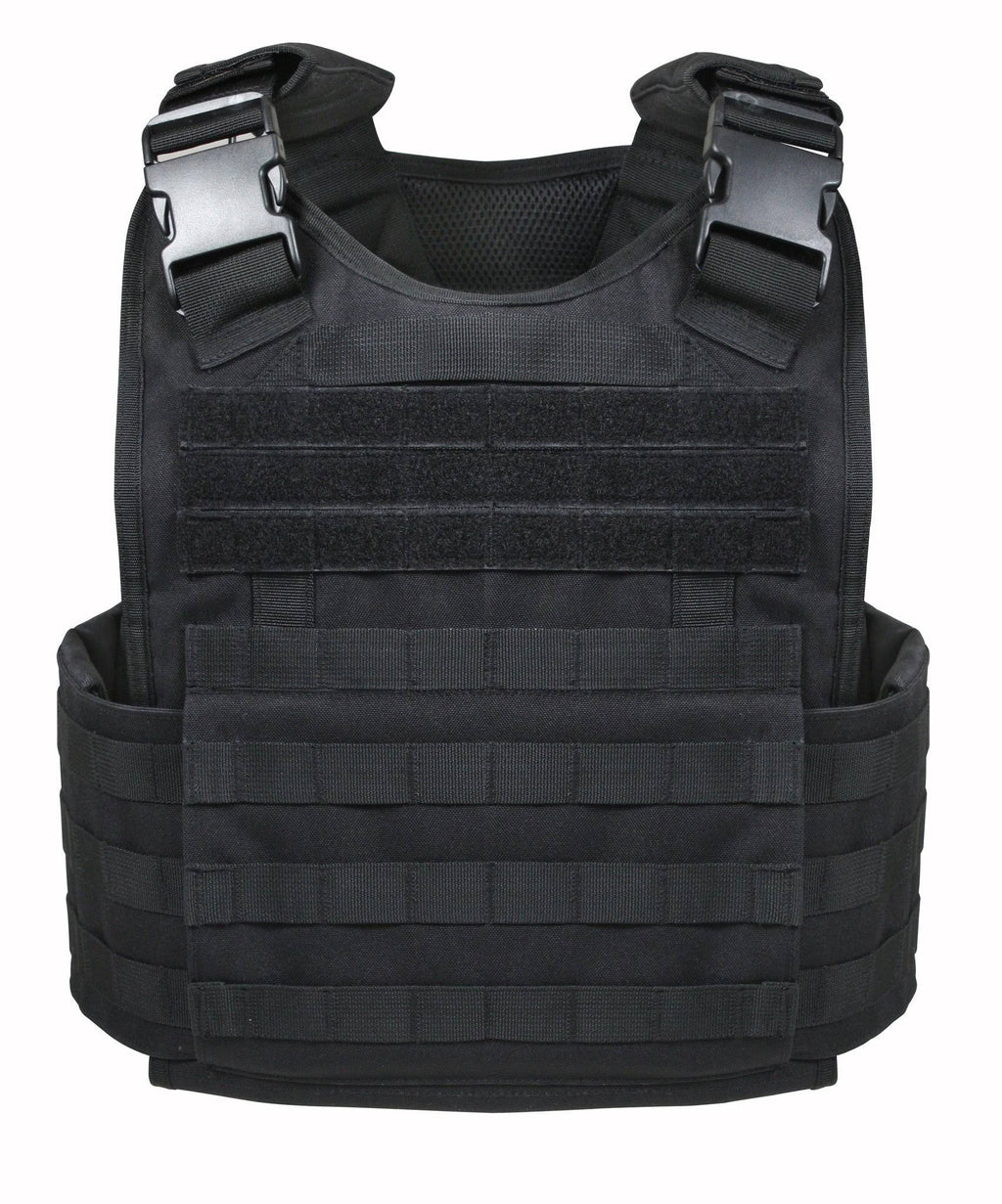 Black Molle Plate Carrier Vest A695