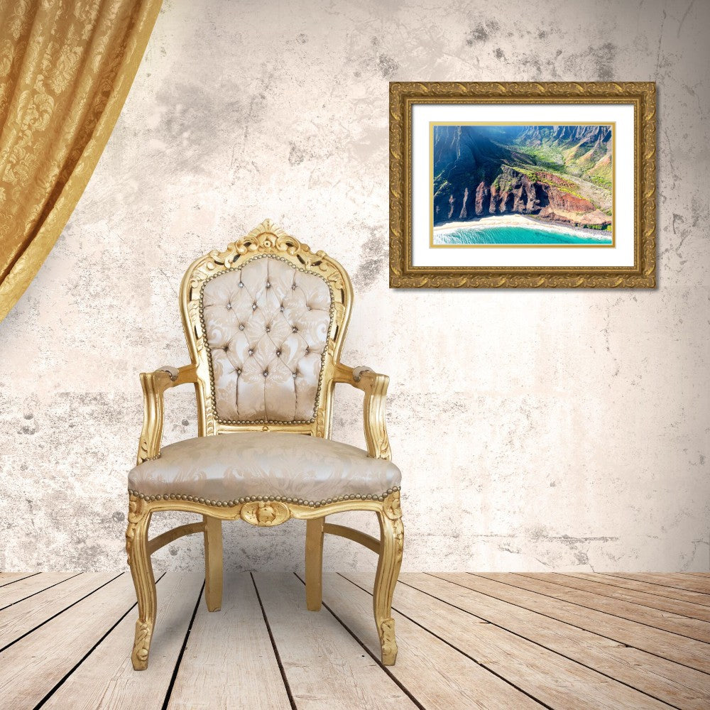 Gold Ornate Wood Framed Art Print P8153