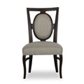 Pewter/Hazelnut King Louis Back Side Chair I78742
