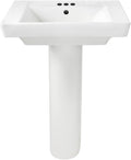 White 4-Inch Counter Pedestal W370