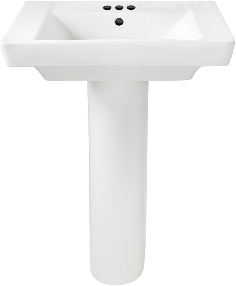 White 4-Inch Counter Pedestal W370
