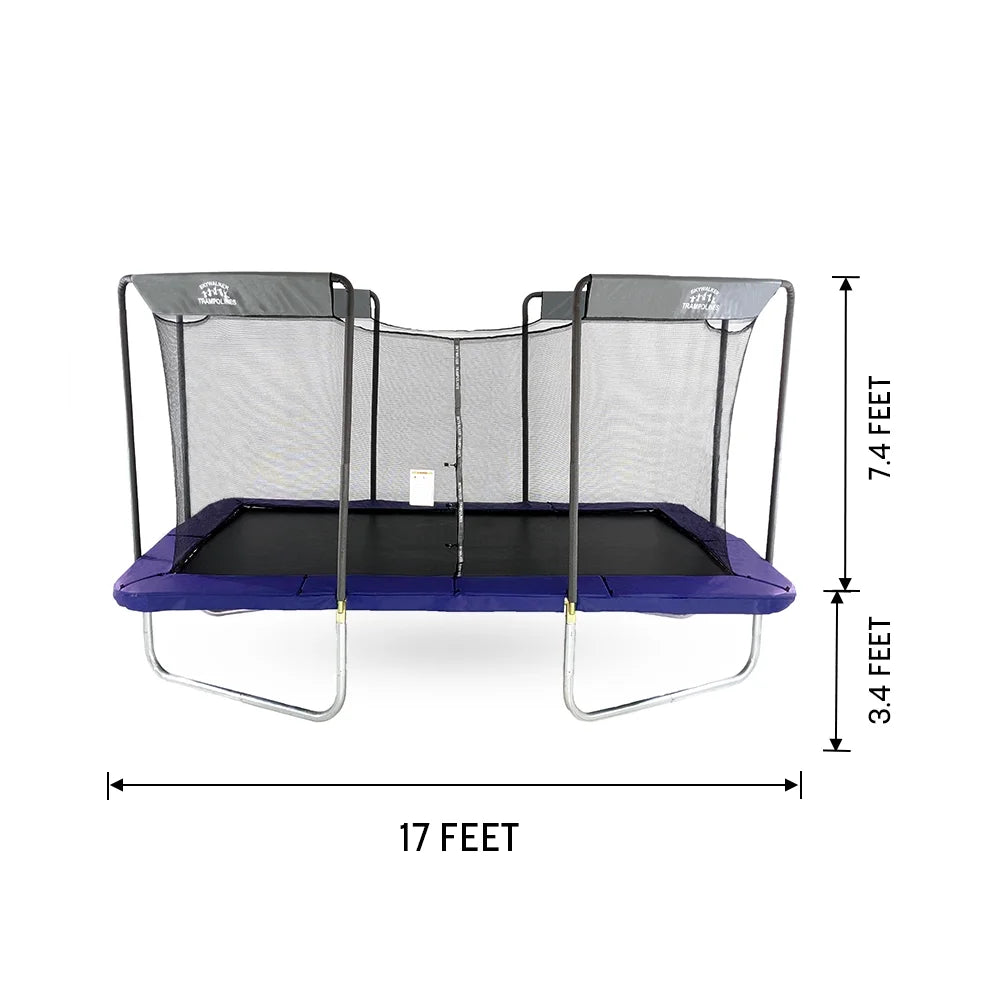 17ft x 10ft Rectangle Trampoline with Enclosure Z30498