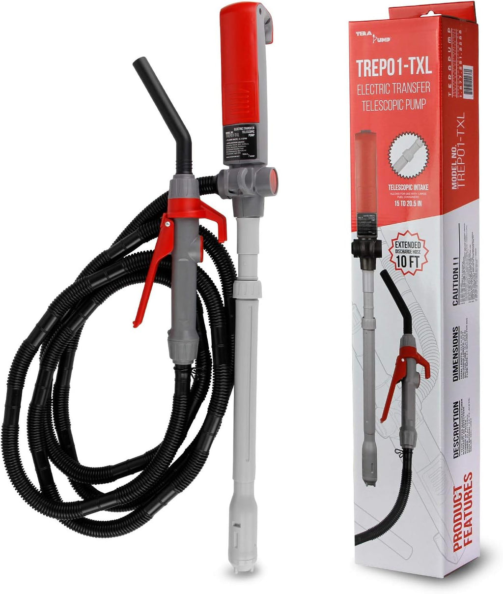 Rechargeable Battery Powered Fuel Transfer Pump with 5 FT Hose O28899