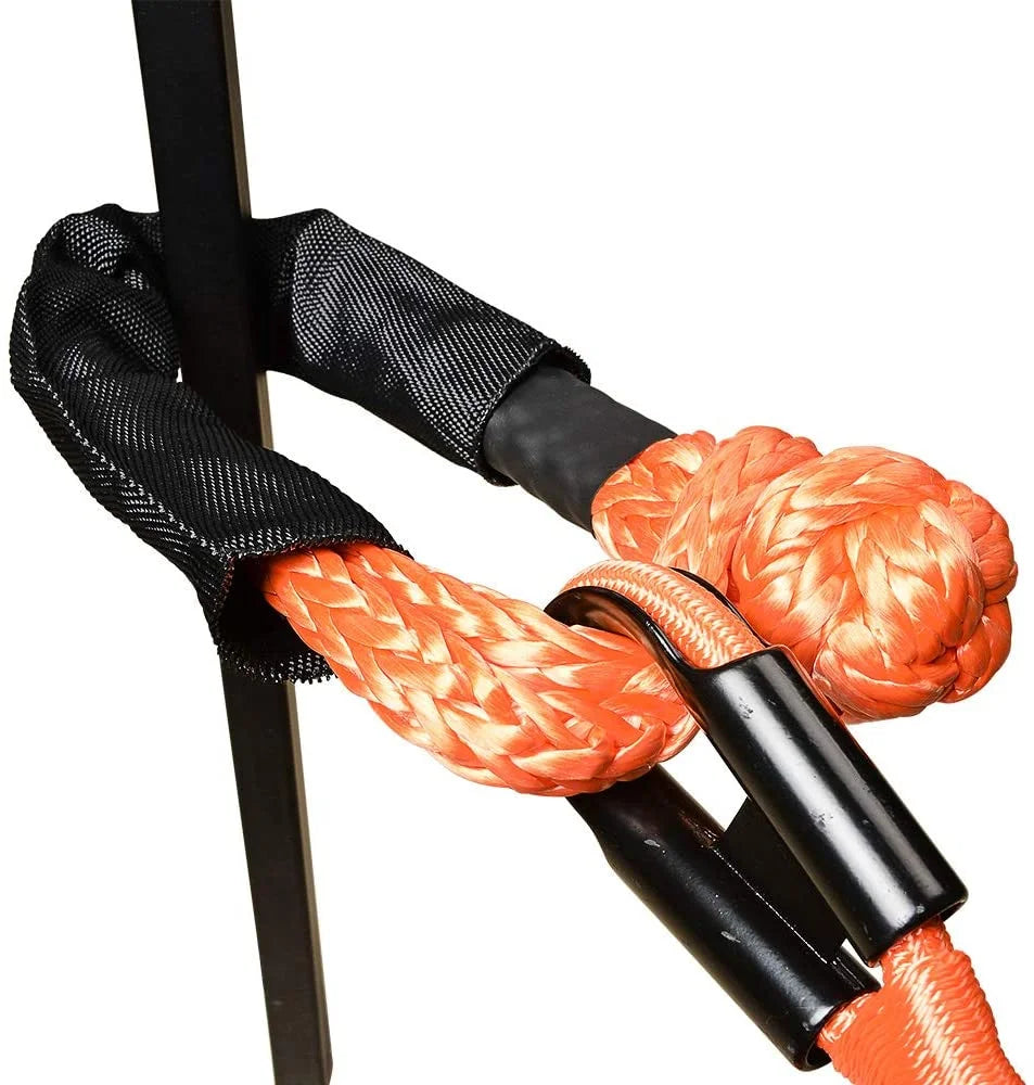 Orange 1/2" Soft Shackle Synthetic Rope with Protective Sleeve E2154