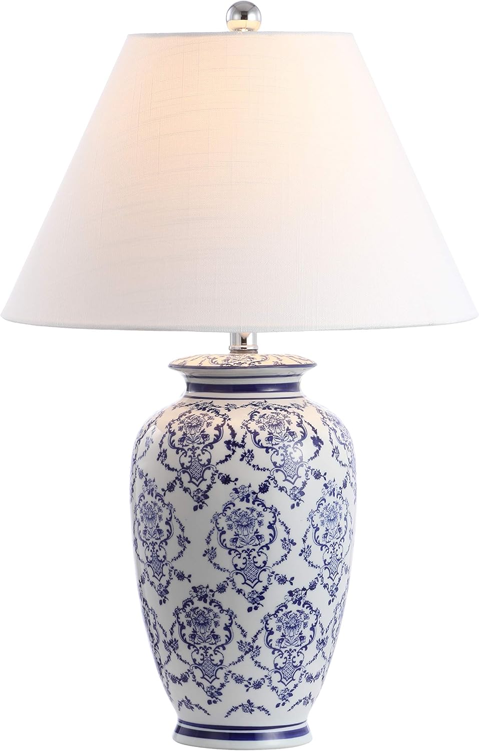 Blue/White Chinoiserie Ceramic LED Table Lamp E9456
