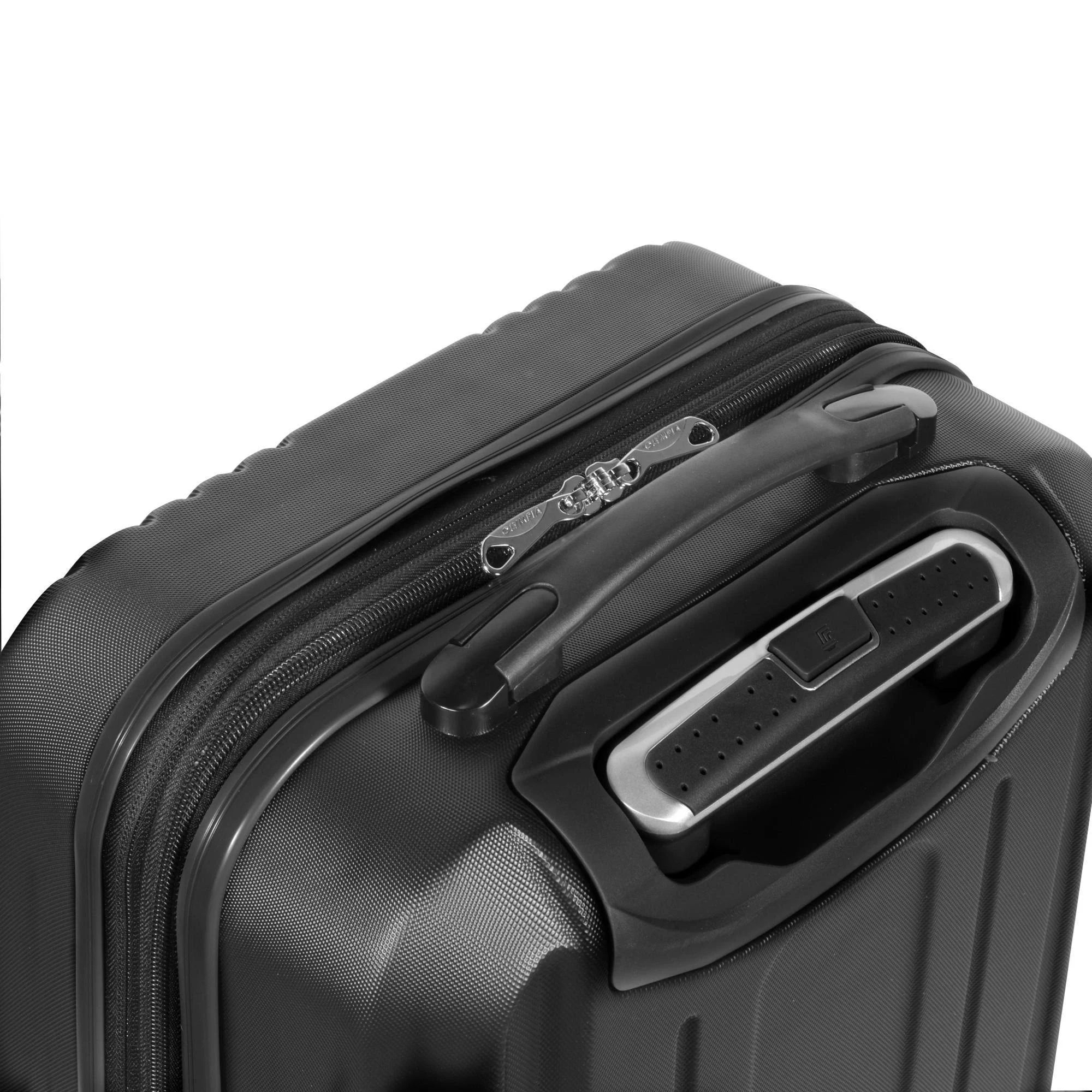 Black/Purple Hardside Spinner Suitcase O4746