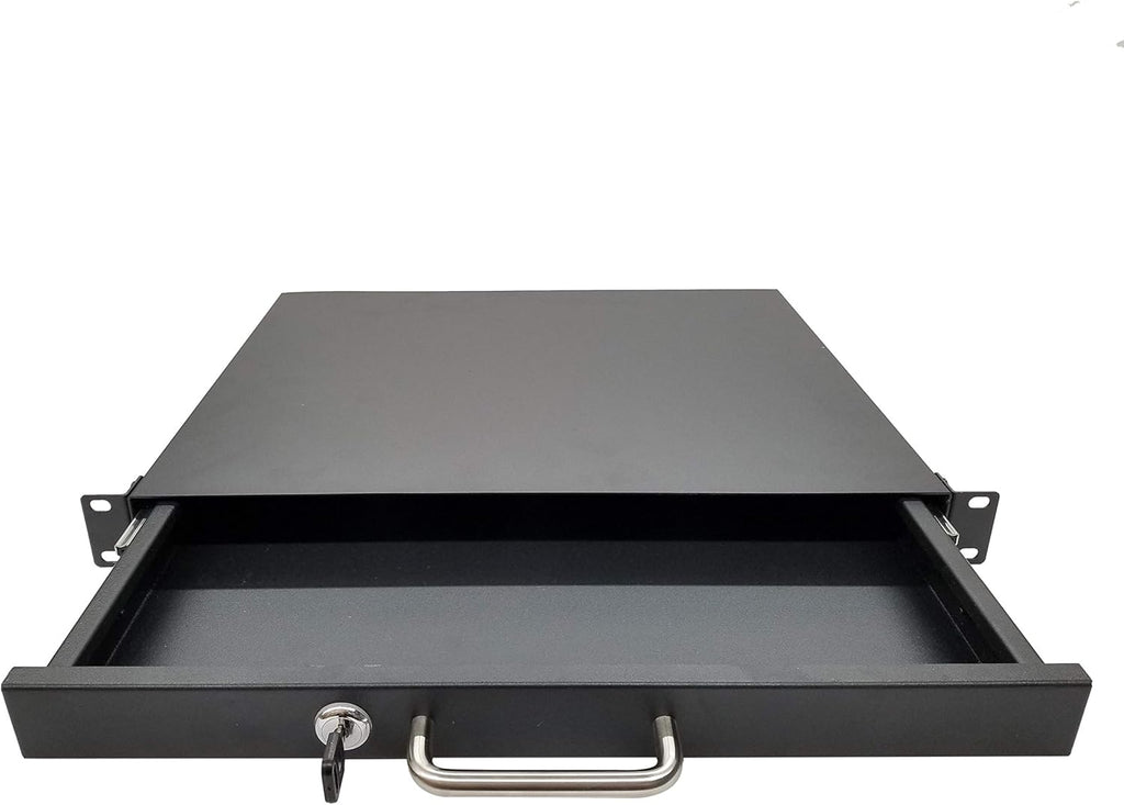 1U Rack Mount Locking Deep Drawer Server Cabinet Case, Pack of 2 X9966