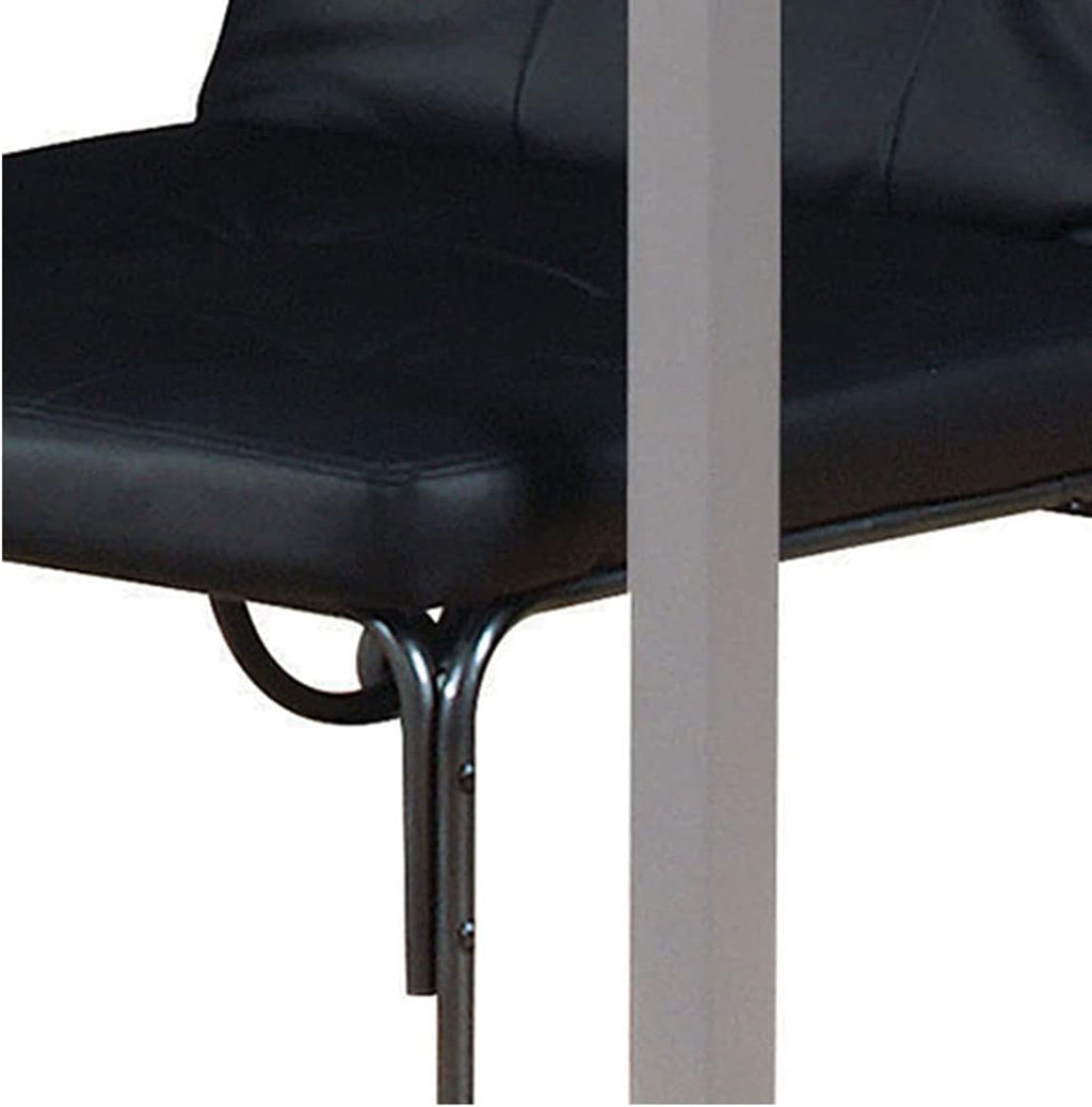 Silver And Black Futon Chair S82985