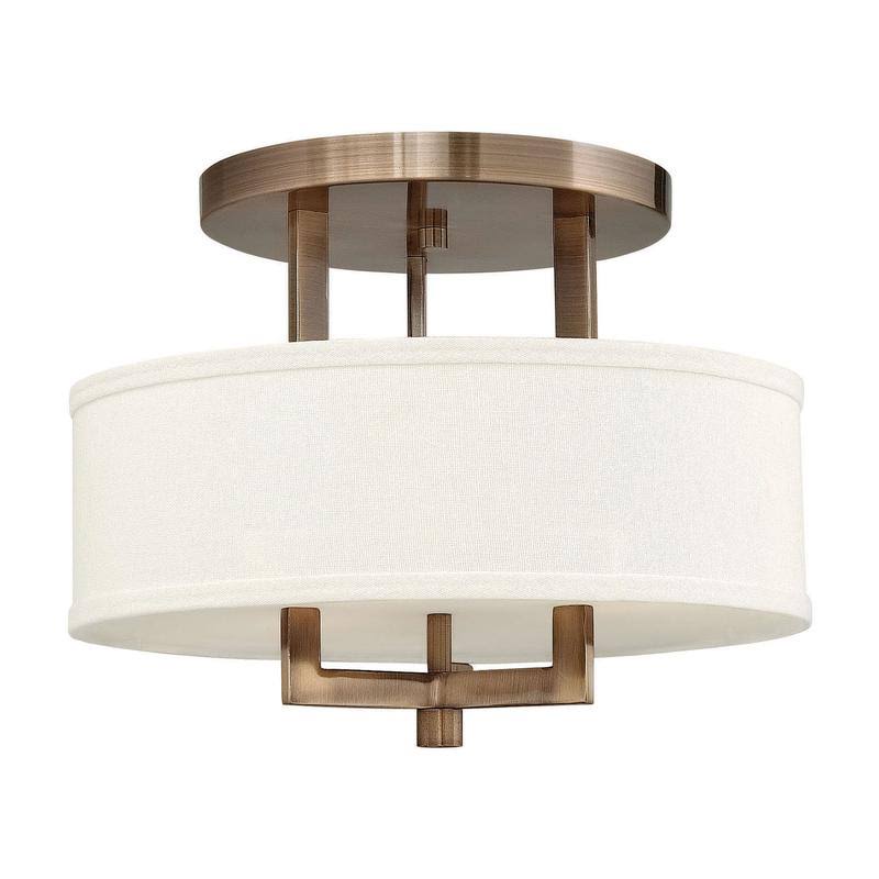 Brushed Bronze Semi Flush Mount Light Z5696
